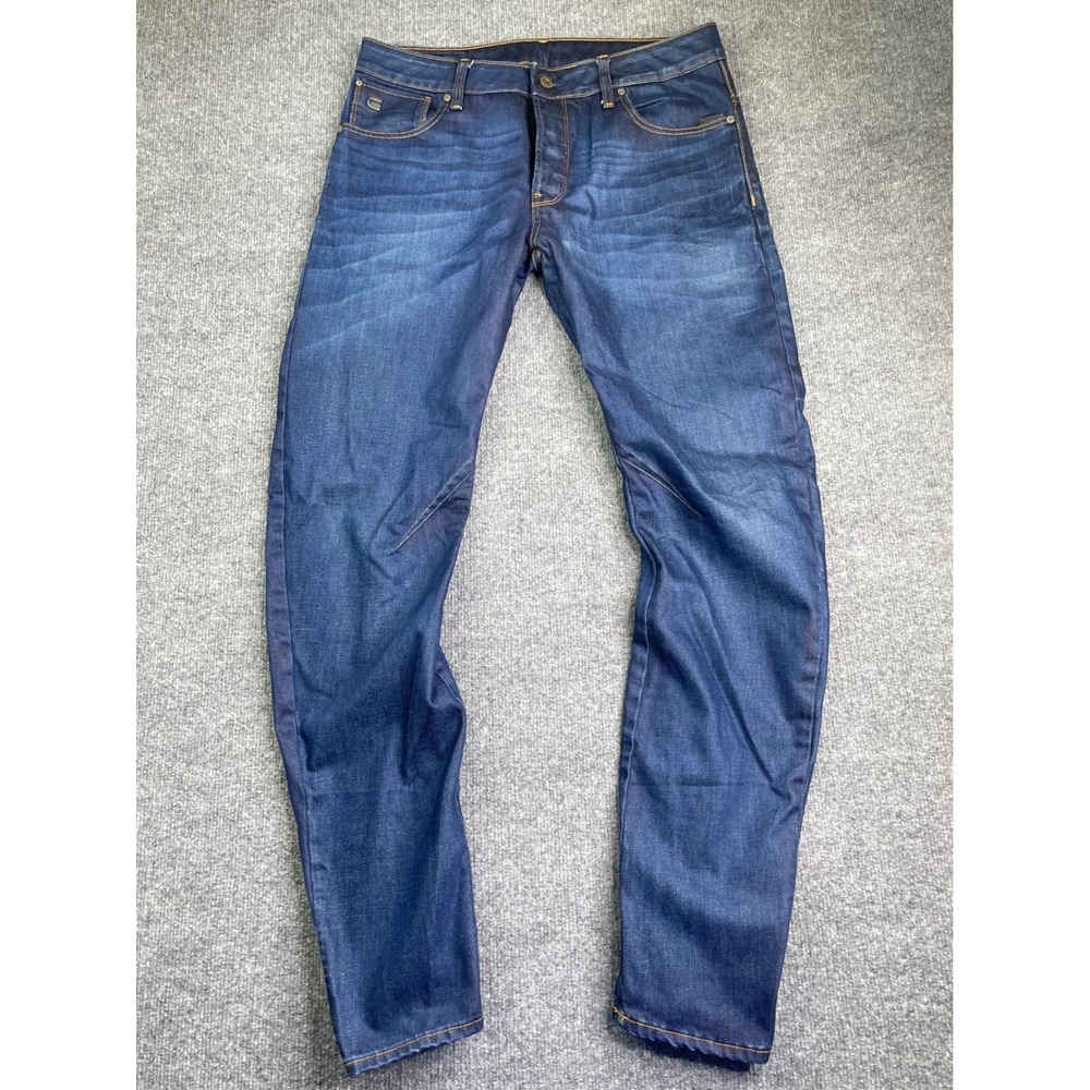 G-Star Raw Arc 3D Slim Jeans Mens 34x34 Dark Wash Blue Denim D10060-4639